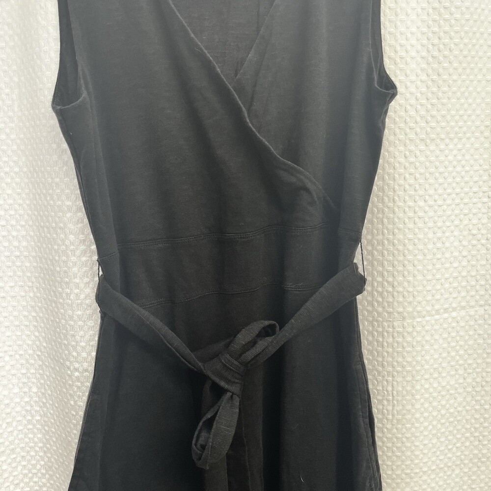 Toad & Co. Women’s Black Athleisure Faux Wrap Summer‎ Dress Small Classic LBD - Picture 4 of 7